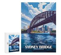 Jigsaw Puzzle 300 PCS Sydney Harbour Bridge Jigsaws for Adults Anti-Stress Toys Staycation Kill Time Help The Brain Exercise 300 PCS