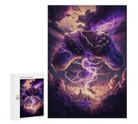 Jigsaw Puzzle 300 PCS Thundering Gaming Odyssey Jigsaws for Adults Puzzle Birthday Present Difficult And Challenge Challenging Game Gifts 300 PCS