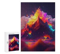 Jigsaw Puzzle 300 PCS Volcanic Eruption Fantasy Jigsaws for Adults Toy Wall Decor Difficult Hard Unique Gifts for Birthday And Christmas 300 PCS