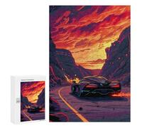 Jigsaw Puzzle 300 PCS Volcanic Road Adventure Jigsaws for Adults Puzzle Birthday Present Difficult And Challenge Challenging Game Gifts 300 PCS