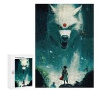 Jigsaw Puzzle 300 PCS Wolf Samurai Puzzles for Teenagerss Stress Reliever Educational Challenge Unique Birthday And Gifts 300 PCS