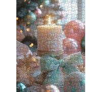 Jigsaw Puzzle 3000 Piece, Colorful Candles Puzzles for Adults 3000, Jigsaw Puzzle Games Classic Educational, Wooden Puzzles, The Impossible Challenge, for Home Wall Decoration Gift BXHZW1-105
