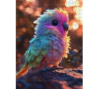 Jigsaw Puzzle 3000 Piece, Colorful Little Bird Puzzles for Adults 3000, Jigsaw Puzzle Games Classic Educational, Wooden Puzzles, The Impossible Challenge, for Home Wall Decoration Gift BXHZW1-122