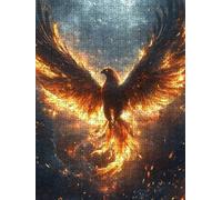Jigsaw Puzzle 3000 Piece, Dreamy Phoenix Puzzles for Adults 3000, Jigsaw Puzzle Games Classic Educational, Wooden Puzzles, The Impossible Challenge, for Home Wall Decoration Gift BXHZW1-689