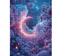 Jigsaw Puzzle 3000 Piece, Fairy Moon Puzzles for Adults 3000, Jigsaw Puzzle Games Classic Educational, Wooden Puzzles, The Impossible Challenge, for Home Wall Decoration Gift BXHZW1-916