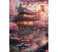 Jigsaw Puzzle 3000 Piece, Koi Architecture Puzzles for Adults 3000, Jigsaw Puzzle Games Classic Educational, Wooden Puzzles, The Impossible Challenge, for Home Wall Decoration Gift BXHZW1-523