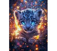Jigsaw Puzzle 3000 Piece, Leopard Animals Puzzles for Adults 3000, Jigsaw Puzzle Games Classic Educational, Wooden Puzzles, The Impossible Challenge, for Home Wall Decoration Gift BXHZW1-62