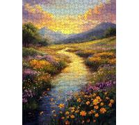 Jigsaw Puzzle 3000 Piece, River Scenery Puzzles for Adults 3000, Jigsaw Puzzle Games Classic Educational, Wooden Puzzles, The Impossible Challenge, for Home Wall Decoration Gift BXHZW1-320