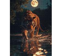 Jigsaw Puzzle 3000 Piece, River Tiger Puzzles for Adults 3000, Jigsaw Puzzle Games Classic Educational, Wooden Puzzles, The Impossible Challenge, for Home Wall Decoration Gift BXHZW1-322