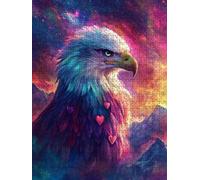 Jigsaw Puzzle 3000 Piece, Starry Sky Eagle Puzzles for Adults 3000, Jigsaw Puzzle Games Classic Educational, Wooden Puzzles, The Impossible Challenge, for Home Wall Decoration Gift BXHZW1-947