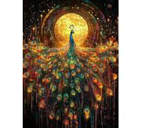Jigsaw Puzzle 3000 Piece, Yellow Peacock Puzzles for Adults 3000, Jigsaw Puzzle Games Classic Educational, Wooden Puzzles, The Impossible Challenge, for Home Wall Decoration Gift BXHZW1-474