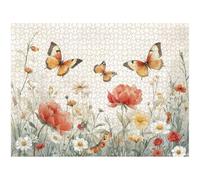 Jigsaw Puzzle 3000 Pieces for Adults Butterfly & Flower Puzzle, 1T#927 | Durable Thick Wood Construction, Precision-cut Pieces, Vibrant ink, Static Hobby, Decompress, Home Decor, Gift, 87x111cm