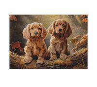 Jigsaw Puzzle 38x26cm/1000pcs for Adults American Cocker Spaniel Adult Jigsaw Puzzle Relaxing Games Difficult Hard for Birthday, Chrismas 38x26cm/1000pcs