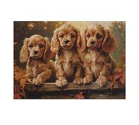 Jigsaw Puzzle 38x26cm/1000pcs for Adults American Cocker Spaniel Pu Teenagers Puzzles Hands-on Game Hand Speed Race Deal As Gifts for The Whole Family 38x26cm/1000pcs