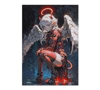 Jigsaw Puzzle 38x26cm/1000pcs for Adults Angelic Duality Jigsaw Puzzle Family Game Difficult Hard Deal As Gifts for The Whole Family 38x26cm/1000pcs