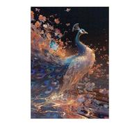 Jigsaw Puzzle 38x26cm/1000pcs for Adults Ethereal Peacock Jigsaw Puzzle Family Game Difficult Hard Deal As Gifts for The Whole Family 38x26cm/1000pcs