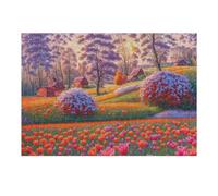 Jigsaw Puzzle 38x26cm/1000pcs for Adults Spring Tulip Fields at Sunset Jigsaw Puzzle Family Game Difficult Hard Deal As Gifts for The Whole Family 38x26cm/1000pcs