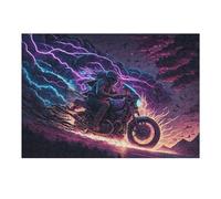Jigsaw Puzzle 38x26cm/1000pcs for Adults Thundering Motorcycle Ride -1 Jigsaw for Adults Anti-Stress Toys Presents for Women Stress Reduction Gifts 38x26cm/1000pcs