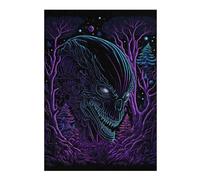 Jigsaw Puzzle 38x26cm/1000pcs for Teenagerss Alien in The Forest Puzzle for Adults Hands-on Game Precision Cutting Deal As Gifts for The Whole Family 38x26cm/1000pcs