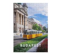 Jigsaw Puzzle 38x26cm/1000pcs for Teenagerss Budapest Coordinates Jigsaws for Adults Family Games Hand Speed Race for Birthday, Chrismas 38x26cm/1000pcs