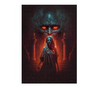 Jigsaw Puzzle 38x26cm/1000pcs for Teenagerss Evil Entity in Dark Temple Jigsaw for Adults Toy Wall Decor Improve Memory Help The Brain Exercise 38x26cm/1000pcs