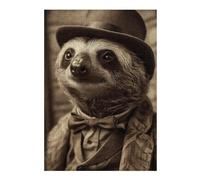 Jigsaw Puzzle 38x26cm/1000pcs for Teenagerss Sloth Retro Teenagers Puzzles Family Game Improve Memory Stress Reduction Gifts 38x26cm/1000pcs
