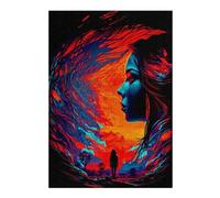 Jigsaw Puzzle 38x26cm/1000pcs for Teenagerss Whispering Winds A Journey Within Puzzle for Adults Hands-on Game Precision Cutting Deal As Gifts for The Whole Family 38x26cm/1000pcs