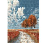 Jigsaw Puzzle 4000 Piece, Cloud Road Puzzles for Adults 4000, Wooden Puzzles, Jigsaw Puzzle Games Classic Educational, The Impossible Challenge, Games and Family Activities, Creativity Gift DX0YL11063