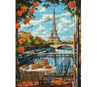 Jigsaw Puzzle 4000 Piece, Eiffel Tower Pier In Paris Puzzles for Adults 4000, Wooden Puzzles, Jigsaw Puzzle Games Classic Educational, The Impossible Challenge, Games Family, Creativity Gift DX0YL1-19