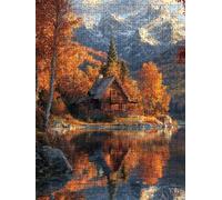 Jigsaw Puzzle 4000 Piece, Forest Villa Puzzles for Adults 4000, Wooden Puzzles, Jigsaw Puzzle Games Classic Educational, The Impossible Challenge, Games Family, Creativity Gift DX0YL1-791