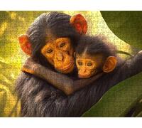 Jigsaw Puzzle 4000 Piece, Monkey Black Puzzles for Adults Puzzle Games Educational Game Jigsaws Puzzles for Adults, Fun Challenging Family Game Activities, for Wall Decor Gifts R1KH-325