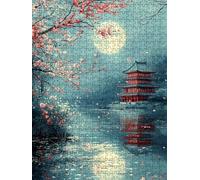 Jigsaw Puzzle 4000 Piece, Moon Drum Tower Puzzles for Adults 4000, Wooden Puzzles, Jigsaw Puzzle Games Classic Educational, The Impossible Challenge, Games Family, Creativity Gift DX0YL1-1050