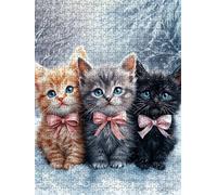 Jigsaw Puzzle 4000 Piece, Snow Cat Puzzles for Adults 4000, Wooden Puzzles, Jigsaw Puzzle Games Classic Educational, The Impossible Challenge, Games and Family Activities, Creativity Gift DX0YL1-982