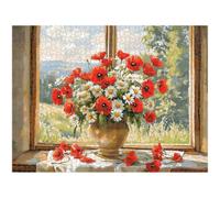 Jigsaw Puzzle 4000 Pieces for Adults, Daisy & Flower Wooden Puzzle, 1T#359