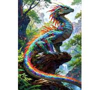 Jigsaw Puzzle 4000 Pieces Forests Animals with Letters on Back & Poster 4000 Piece Jigsaw Puzzles for Adults Seniors 55.51x34.3 inch