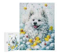 Jigsaw Puzzle 500 PCS A American Eskimo Dog Jigsaws for Adults Toy Wall Decor Pattern Assembly Deal As Gifts for The Whole Family 500 PCS