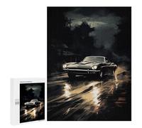 Jigsaw Puzzle 500 PCS American Car Noir Style Jigsaws for Adults Toy Wall Decor Difficult Hard Unique Gifts for Birthday And Christmas 500 PCS
