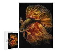 Jigsaw Puzzle 500 PCS Bettas Gold Fish Puzzles for Teenagerss Stress Reliever Educational Challenge Unique Birthday And Gifts 500 PCS