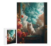 Jigsaw Puzzle 500 PCS Celestial Whiskers Jigsaw Puzzles for Teenagerss Hand Speed Race Fun Activities at Home Challenging Game And Family Play 500 PCS