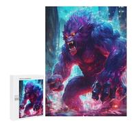 Jigsaw Puzzle 500 PCS City Monster Rampage Jigsaws for Adults Toy Wall Decor Difficult Hard Unique Gifts for Birthday And Christmas 500 PCS