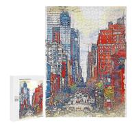Jigsaw Puzzle 500 PCS City Never Sleeps Jigsaws for Adults Toy Wall Decor Difficult Hard Unique Gifts for Birthday And Christmas 500 PCS