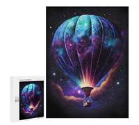 Jigsaw Puzzle 500 PCS Cosmic Hot Air Balloon Ride-2 Jigsaws for Adults Puzzle Birthday Present Difficult And Challenge Challenging Game Gifts 500 PCS