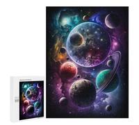 Jigsaw Puzzle 500 PCS Cosmic Planets Collection Jigsaw Puzzles for Teenagerss Hand Speed Race Fun Activities at Home Challenging Game And Family Play 500 PCS