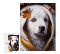 Jigsaw Puzzle 500 PCS Cozy Autumn Pet Blanket Puzzles for Teenagerss Stress Reliever Educational Challenge Unique Birthday And Gifts 500 PCS