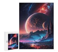 Jigsaw Puzzle 500 PCS Distant Cosmos Oasis Adult Puzzles Toy Wall Decor Birthday Present Deal As Gifts for The Whole Family 500 PCS