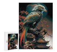 Jigsaw Puzzle 500 PCS Eagle on Ancient Pagoda Jigsaws for Adults Anti-Stress Toys Staycation Kill Time Help The Brain Exercise 500 PCS