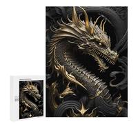 Jigsaw Puzzle 500 PCS Elder Lord Dragon Imperial Jigsaws for Adults Puzzle Birthday Present Difficult And Challenge Challenging Game Gifts 500 PCS
