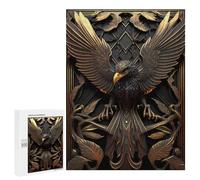 Jigsaw Puzzle 500 PCS Epic Golden Phoenix Jigsaws for Adults Toy Wall Decor Difficult Hard Unique Gifts for Birthday And Christmas 500 PCS