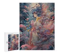 Jigsaw Puzzle 500 PCS Fantasy Artwork Ethereal Beauty Jigsaw Puzzles for Teenagerss Hand Speed Race Fun Activities at Home Challenging Game And Family Play 500 PCS