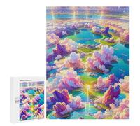 Jigsaw Puzzle 500 PCS Fantasy Cloudscape with Luminous River Jigsaws for Adults Toy Wall Decor Difficult Hard Unique Gifts for Birthday And Christmas 500 PCS